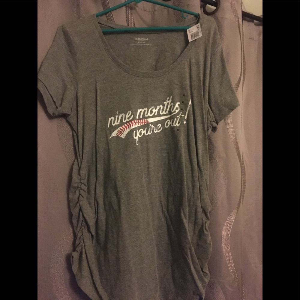 Baseball maternity shirt - motherhood maternity